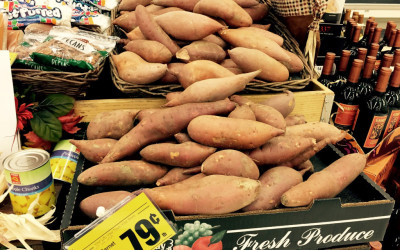 Potatoes – sweet – orange colored flesh