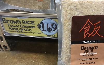 Brown rice – pre-cooked – shelf-stable – TJ