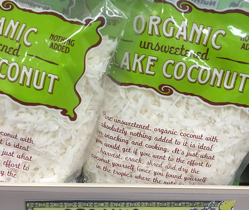 Coconut Flakes Unsweetened TJ Foodie Bars