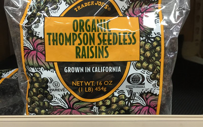 Raisins – (organic) – TJ